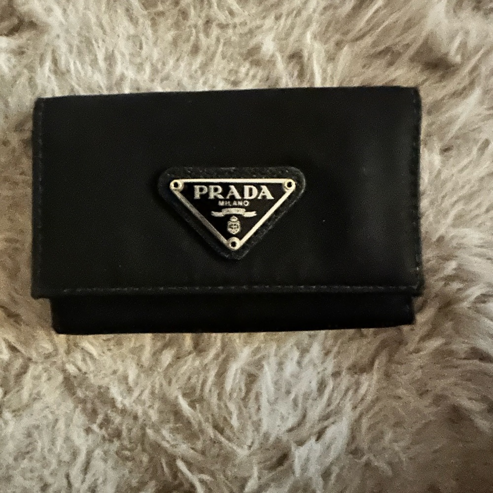 Prada Black key/card holder